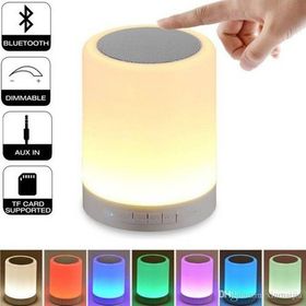 DermiTech CL-671 Touch Lamp Oda Lambası Portable Speakser Renkli Gece Lambası Bluetooth Hoparlör