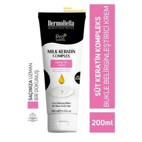 Dermobella Milk Keratin Complex 200 ml Bukle Şekillendirici Saç Kremi