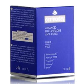 Dermoday Advanced Blue Anemone Night Cream Mavi Anemon Çiçeği Gece Kremi