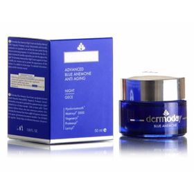 Dermoday Advanced Blue Anemone Night Cream Mavi Anemon Çiçeği Gece Kremi