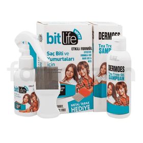 Dermoes Bitlife 100 ml Bit Spreyi ve 150 ml Çay Ağacı Şampuanı