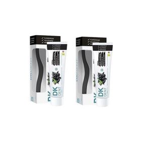 Dermokil 2 Adet Dk Dent Aktif Karbonlu Florürsüz 75 ml Diş Macunu + Diş Fırçası