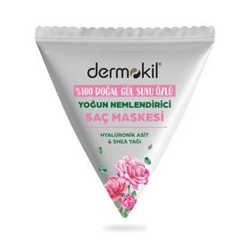 Dermokil 25 ml Doğal Gül Suyu Özlü Yoğun Nemlendirici Saç Maskesi