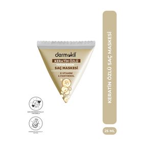 Dermokil 25 ml Doğal Gül Suyu Özlü Yoğun Nemlendirici Saç Maskesi