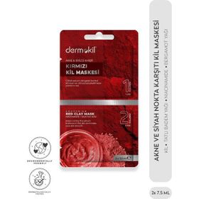 Dermokil 2x7.5 ml Akne ve Siyah Nokta Karşıtı Kil Maskesi