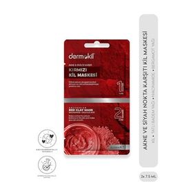 Dermokil 2x7.5 ml Akne ve Siyah Nokta Karşıtı Kil Maskesi