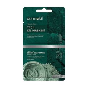 Dermokil 2x7.5 ml Peeling Etkili Yeşil Kil Maskesi