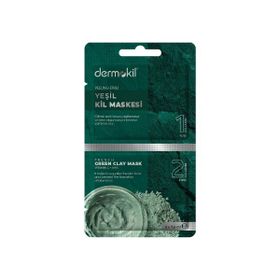 Dermokil 2x7.5 ml Peeling Etkili Yeşil Kil Maskesi