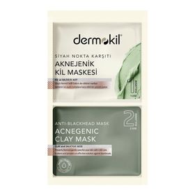 Dermokil 2x7.5 ml Siyah Nokta Karşıtı Aknejenik Kil Maskesi