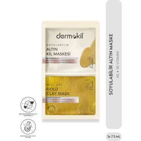 Dermokil 2x7.5 ml Soyulabilir Gold Kil Maskesi