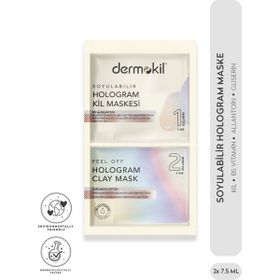 Dermokil 2x7.5 ml Soyulabilir Hologram Kil Maskesi