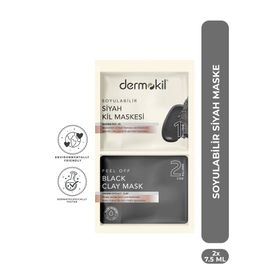 Dermokil 2x7.5 ml Soyulabilir Siyah Kil Maskesi