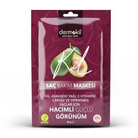 Dermokil 35 ml Kil Avokado Yağı ve E Vitamini içeren Saç Maskesi