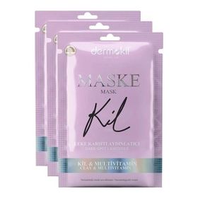 Dermokil 3x15 ml Leke Karşıtı Aydınlatıcı Yüz Maskesi