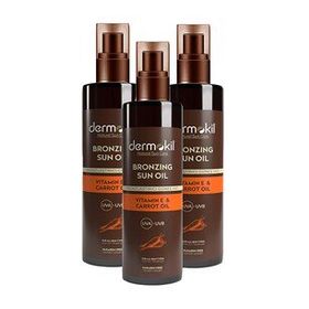 Dermokil 3x200 ml Bronzlaştırıcı Güneş Yağı