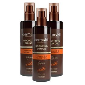 Dermokil 3x200 ml Bronzlaştırıcı Güneş Yağı