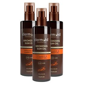 Dermokil 3x200 ml Bronzlaştırıcı Güneş Yağı