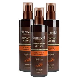 Dermokil 3x200 ml Bronzlaştırıcı Güneş Yağı