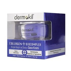 Dermokil 50 ml Collagen Biocomplex Yaşlanma Karşıtı Gece Bakım Kremi