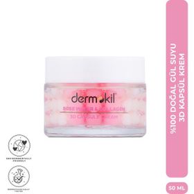 Dermokil 50 ml Gül Suyu Canlandırıcı Yenileyici 3D Kapsül Krem