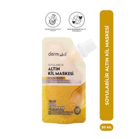 Dermokil 50 ml Soyulabilir Altın Kil Maskesi