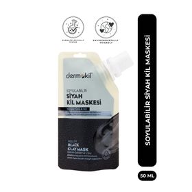 Dermokil 50 ml Soyulabilir Siyah Kil Maskesi