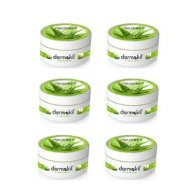 Dermokil 6x300 ml Doğal Aloe Vera El Yüz ve Vücut Bakım Kremi