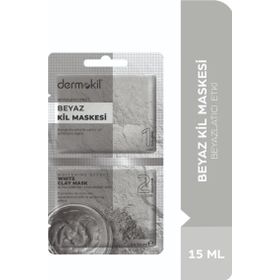 Dermokil Beyazlatıcı Etkili 15 ml Beyaz Kil Maskesi