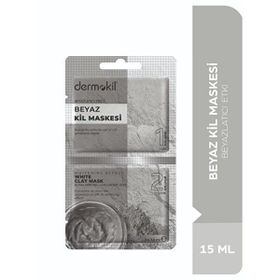 Dermokil Beyazlatıcı Etkili 15 ml Beyaz Kil Maskesi