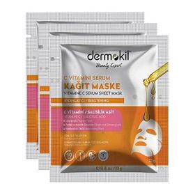 Dermokil C Vitamini 3x23 gr Serum Kağıt Maske