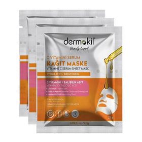 Dermokil C Vitamini 3x23 gr Serum Kağıt Maske