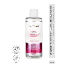 Dermokil Cilt Tonu Eşitleyici Hyaluron Micellar 400 ml Makyaj Temizleme Suyu