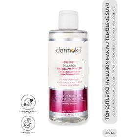 Dermokil Cilt Tonu Eşitleyici Hyaluron Micellar 400 ml Makyaj Temizleme Suyu