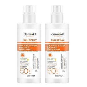 Dermokil Çok Yönlü SPF50 2x200 ml Güneş Koruyucu Sprey