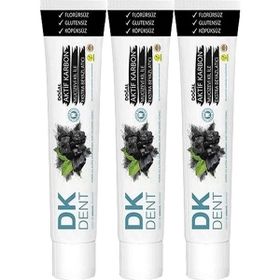 Dermokil Dk Dent Aktif Karbonlu 3x75 ml Diş Macunu