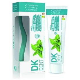 Dermokil DK Dent Doğal Koruyucu Naneli 2x75 ML Diş Macunu+2'li Fırça