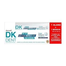 Dermokil DK Dent Tam Koruma Doğal Beyazlık 2x100 ml Diş Macunu