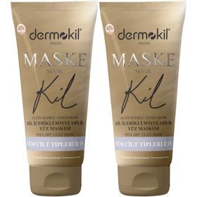 Dermokil Gold 2x75 ml Kil İçerikli Soyulabilir Yüz Maskesi