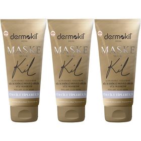 Dermokil Gold 3x75 ml Kil İçerikli Soyulabilir Yüz Maskesi