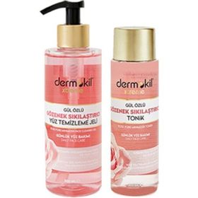 Dermokil Gül Özlü 300 ml Yüz Temizleme Jeli + Gül 200 ml Tonik
