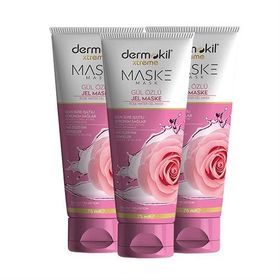 Dermokil Gül Özlü 3x75 ml Jel Yüz Maskesi