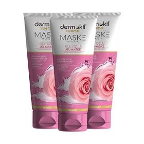 Dermokil Gül Özlü 3x75 ml Jel Yüz Maskesi