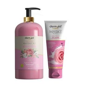 Dermokil Gül Özlü 500 ml Jel Sabun + Gül Özlü 75 ml Maske