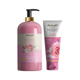 Dermokil Gül Özlü 500 ml Jel Sabun + Gül Özlü 75 ml Maske