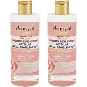 Dermokil Gül Özlü Mıcellar 400 ml 2 Adet Makyaj Temizleme Suyu