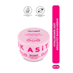 Dermokil Hyaluronik Asit 250 ml Yoğun Nem ve Besleyici Bakım Kremi