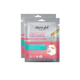 Dermokil Hyaluronik Asit 2x23 gr Serum Kağıt Maske