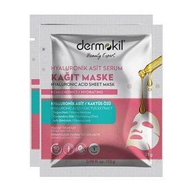 Dermokil Hyaluronik Asit 2x23 gr Serum Kağıt Maske