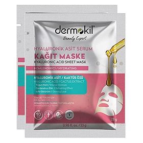 Dermokil Hyaluronik Asit 2x23 gr Serum Kağıt Maske
