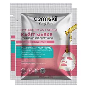 Dermokil Hyaluronik Asit 2x23 gr Serum Kağıt Maske